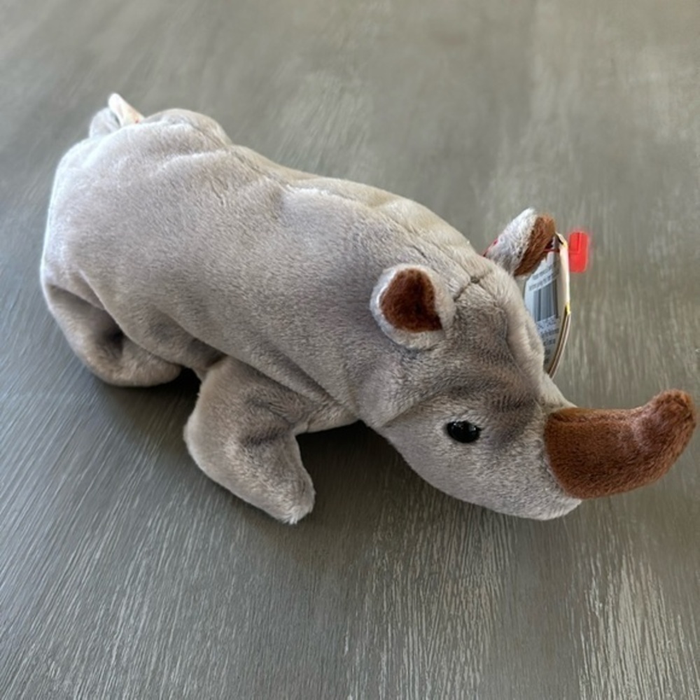 TY Spike 1996 original rhinoceros, beanie baby